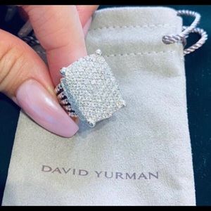 💫David Yurman 💫Diamond Wheaton ring 20x16 sz8